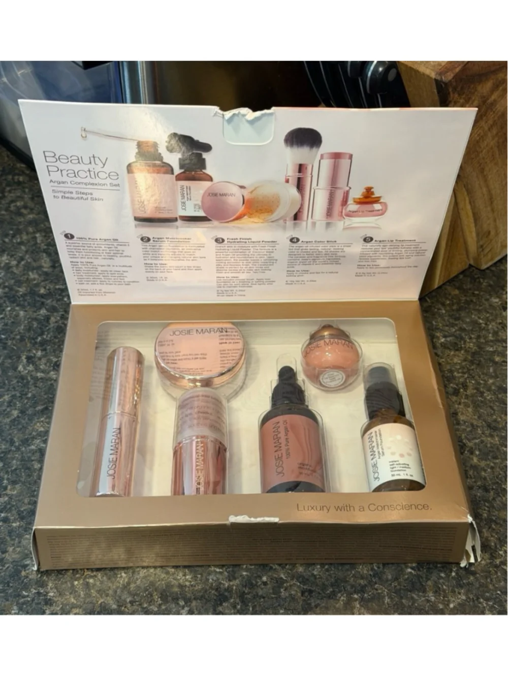 New Josie Maran Beauty Practice 5-piece Collection